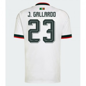 Meksiko Jesus Gallardo #23 Jalkapallovaatteet Vieraspaita MM-kisat 2026 Lyhythihainen